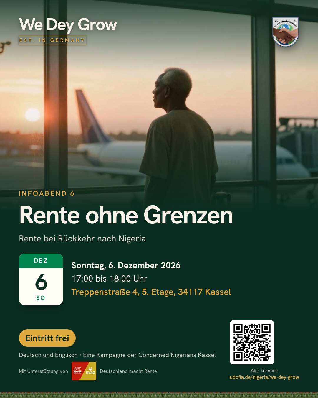 Einladung Rente ohne Grenzen, So, 6. Dezember